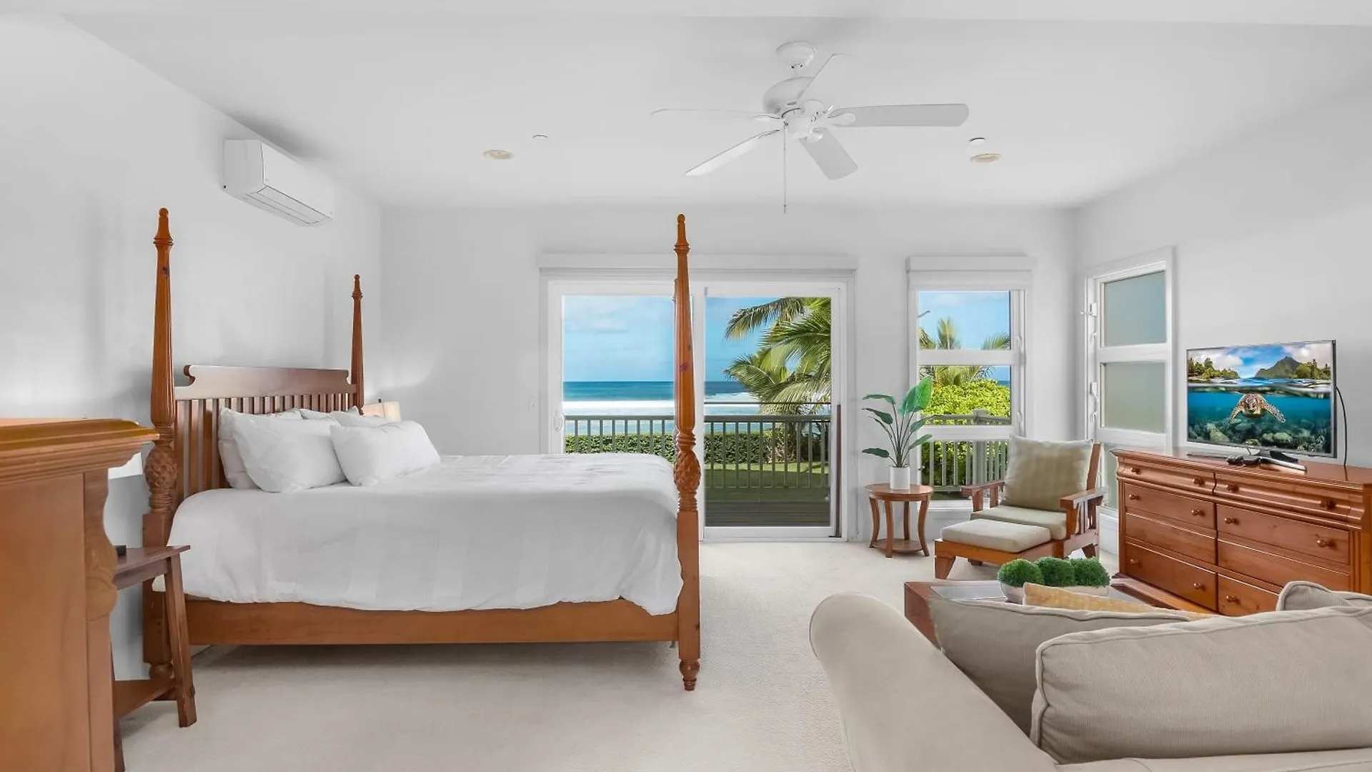 Beachfront Retreat W Ocean Views Bikes Balconies Ocean Haven By Avantstay Haleiwa Vakantiehuis